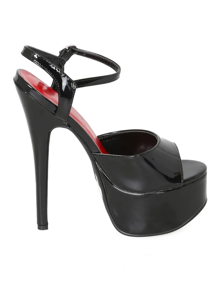 Anal HonourSkintwocom Juliet Patent Peeptoe Sandals Black Anal HonourSkintwocom Juliet Patent Peeptoe Sandals Black