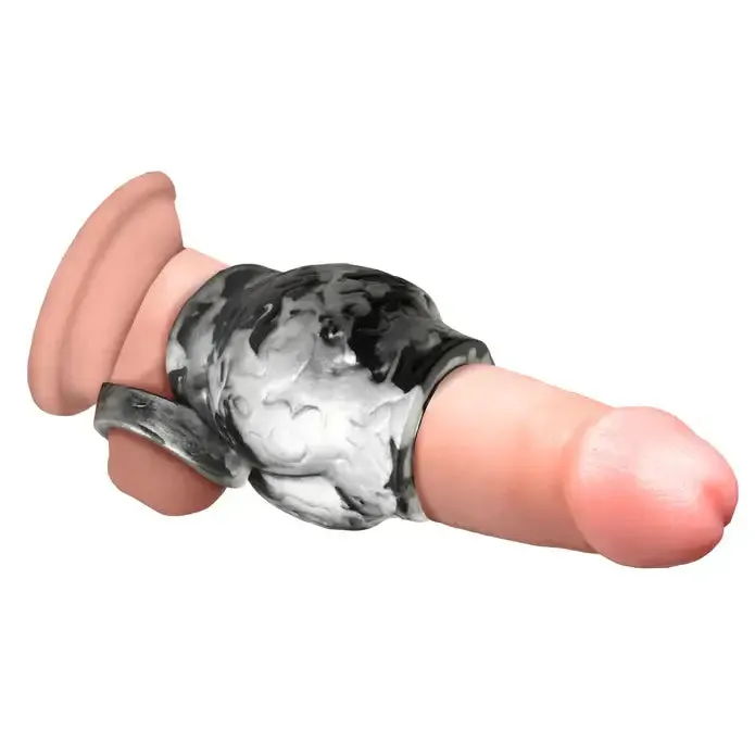 Creature Cocks Night Prowler Silicone Girth Enhancer With Ball Strap Creature Cocks Male Sex Toys