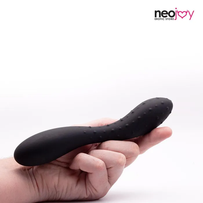 Neojoy Neojoy Silicon Dotted Double Ended Anal Dildo Black 19cm 75 inch Anal