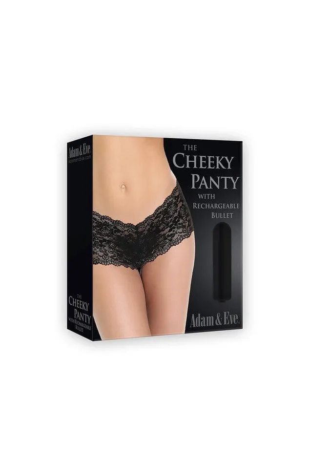 Adam Eve Female Sex Toys Adam Eve Cheeky Vibrating Panty With Bullet Black