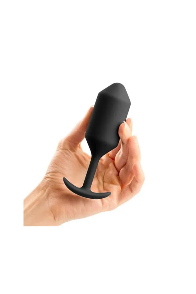 bVibe Snug Plug 3 Weighted Butt Plug Black BVibe Anal