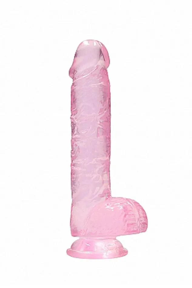 Shots Toys Dildos Shots Toys RealRock 6 Crystal Clear Dildo with Balls Assorted