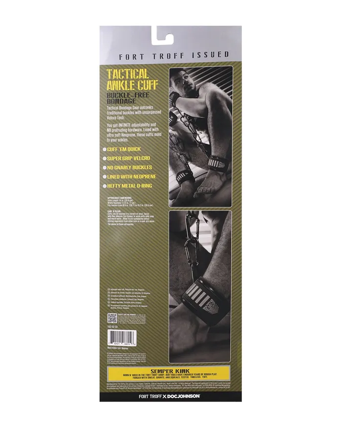 Doc Johnson Anal Fort Troff Tactical Ankle Cuffs BlackGreen Doc Johnson Anal Fort Troff Tactical Ankle Cuffs BlackGreen