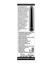 Evolved Real Simple Rechargeable Bullet Black Chrome Evolved Novelties INC Vibrators