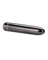Evolved Real Simple Rechargeable Bullet Black Chrome Evolved Novelties INC Vibrators