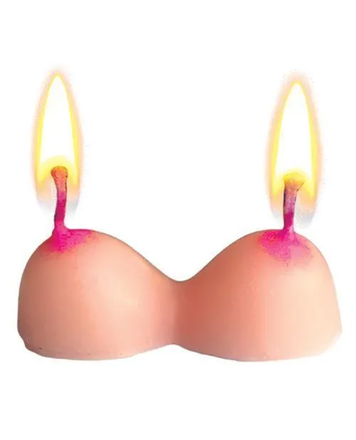 Hott Products Male Sex Toys Boobie Party Candles Pack Of 3