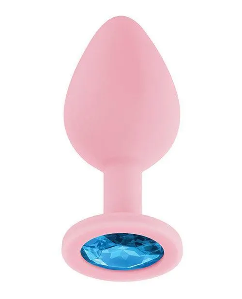 Luv Inc Jeweled Silicone Butt Plug Wthree Stones Vvole Anal