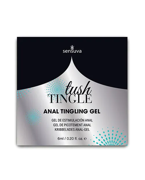 Male Sex Toys Tush Tingle Anal Stimulation Gel 6 ml Single Use Packet Sensuva Valencia Naturals