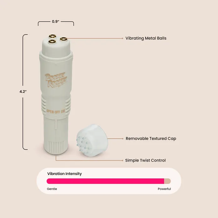 Pocket Rocket The Original powerful rumbling vibrations Doc Johnson Enterprises Male Sex Toys