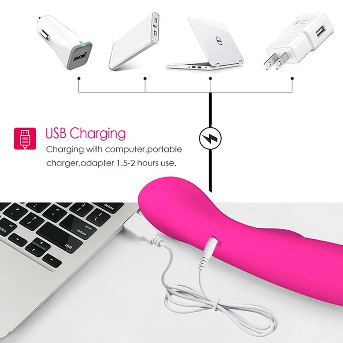 YOSPOSS Female Sex Toys 7 Modes Waterproof GSpot Rabbit Massager Rechargeable Dual Stimulation