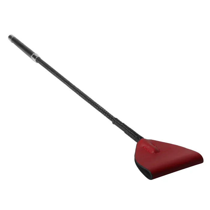 Master Series Restraints Red Leather Riding Crop