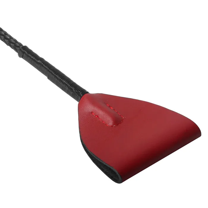 Master Series Restraints Red Leather Riding Crop