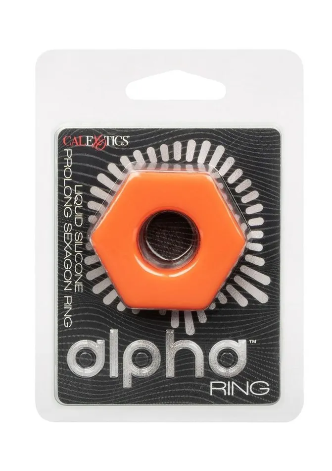 Alpha Male Sex Toys Alpha Liquid Silicone Prolong Sexagon Cock Ring