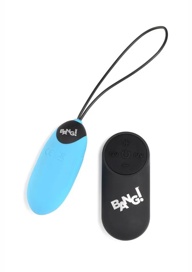 Bang 28x Grooved Rechargeable Silicone Egg with Remote Control BANG Female Sex Toys Bang 28x Grooved Rechargeable Silicone Egg with Remote Control BANG Female Sex Toys