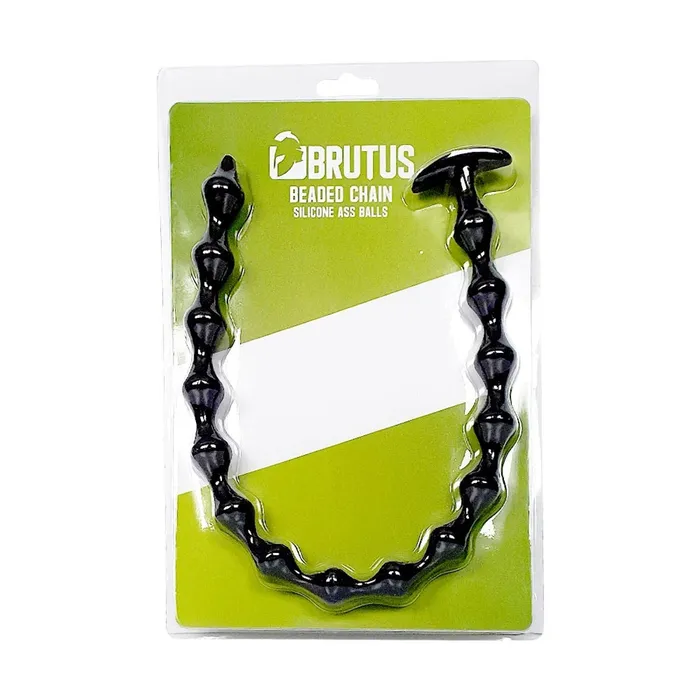 Brutus Anal Brutus Beaded Chain Silicone Ass Balls Black Brutus Anal Brutus Beaded Chain Silicone Ass Balls Black