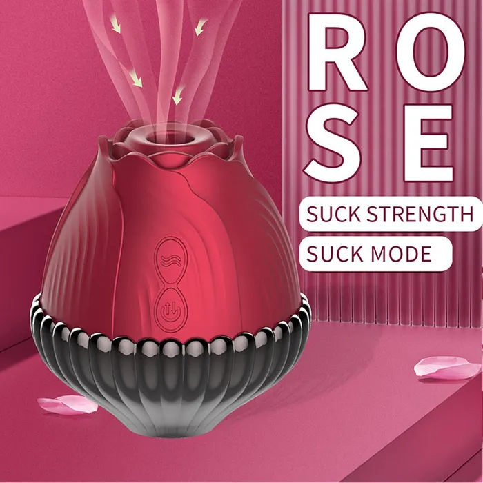 Earlypeach Vibrators Rose Sucking Vibrator Womens Masturbation Device