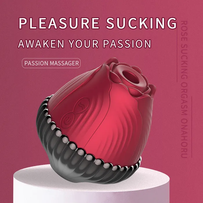 Earlypeach Vibrators Rose Sucking Vibrator Womens Masturbation Device