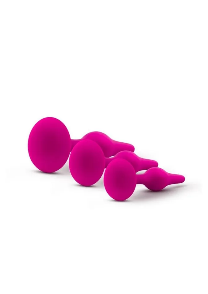 Luxe Beginner Plug Kit Silicone Butt Plugs 3 Sizes Luxe Anal