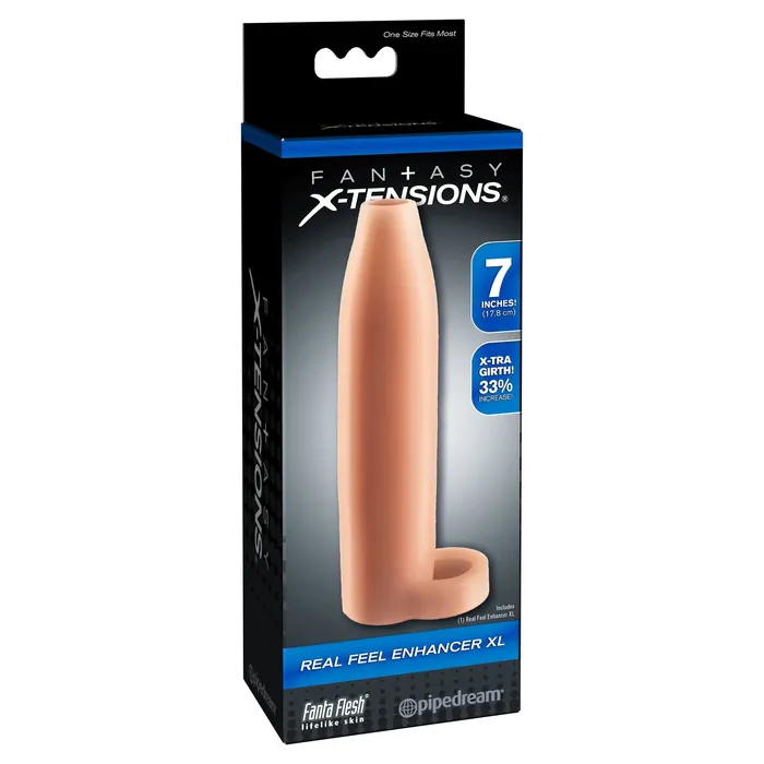 Pipedream Dildos Fantasy XTensions Real Feel Enhancer XL Flesh Pipedream Dildos Fantasy XTensions Real Feel Enhancer XL Flesh
