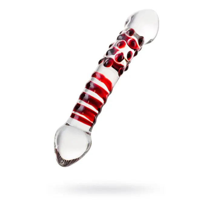 Sexus Glass Dildo Red Delight 19cm The Toolshed AU Dildos