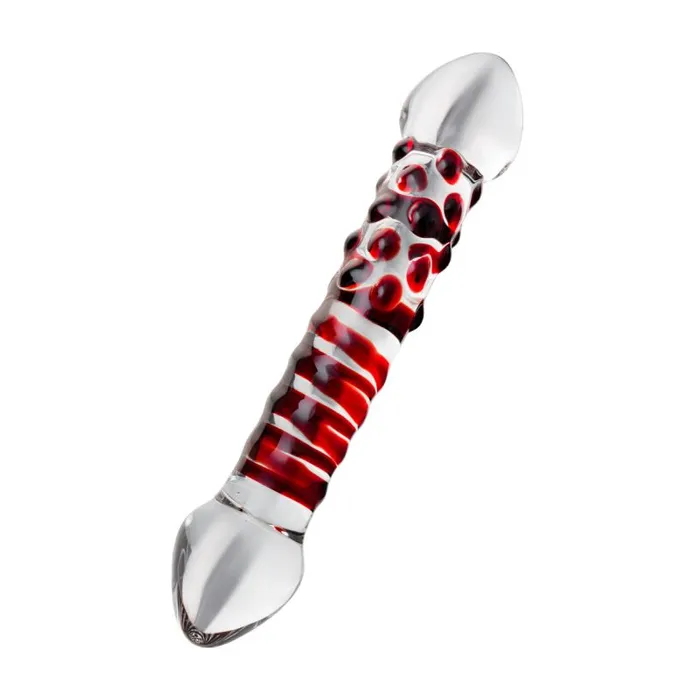 Sexus Glass Dildo Red Delight 19cm The Toolshed AU Dildos