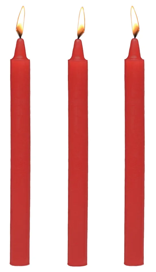Vibrators XR Brands Master Series Fetish Drip Candles 3pk Red Vibrators XR Brands Master Series Fetish Drip Candles 3pk Red