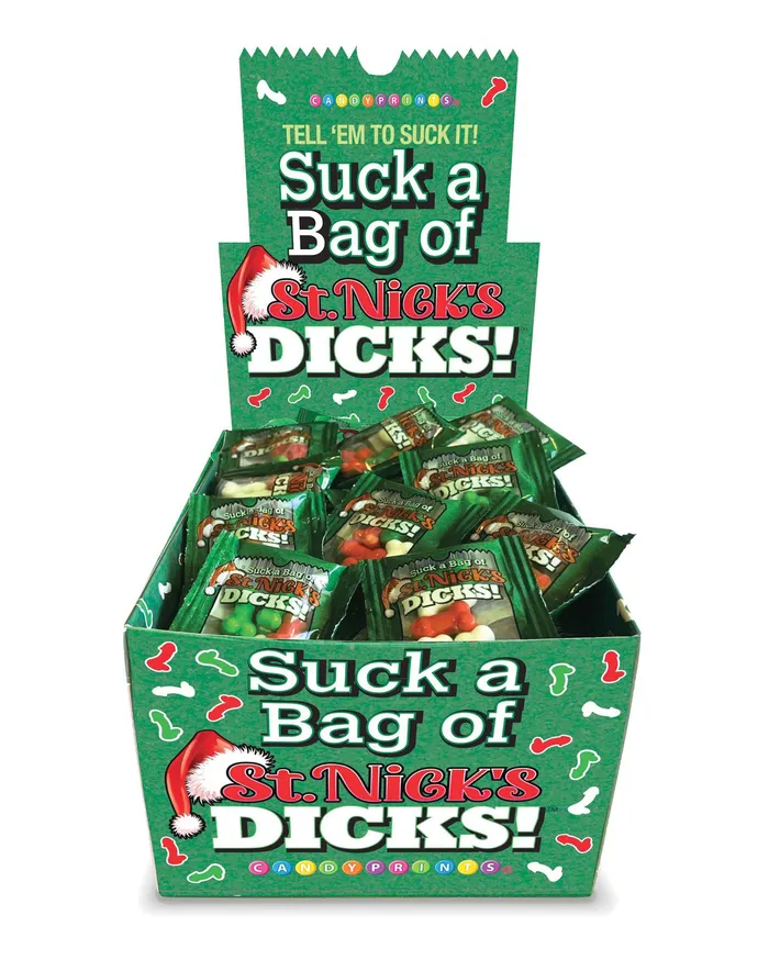 Anal Little Genie Suck a Bag of St Nicks Dicks Display of 100 Ct