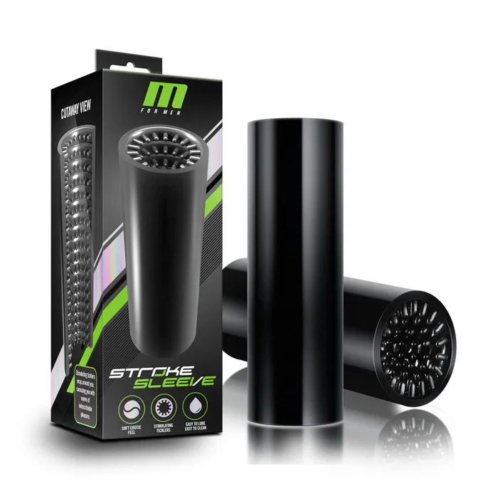 Blush Male Sex Toys M for Men Stroke Sleeve Black