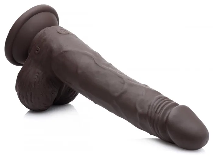 Female Sex Toys Easy Riders Easy Riders 8 Thrusting Dildo With Balls Dark