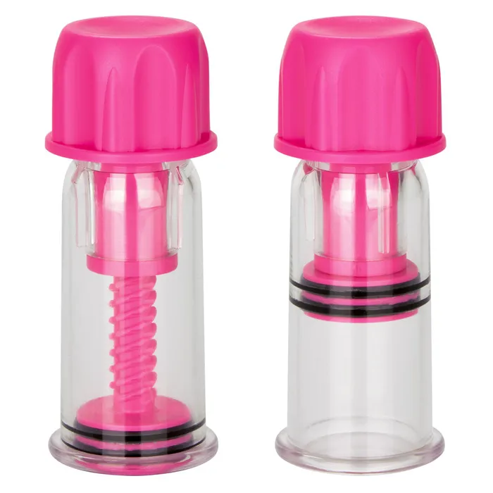 Nipple Play Vacuum Twist Suckers Pink CalExotics Vibrators