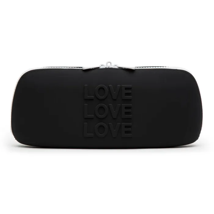 Vibrators ItsForMyFriend Happy Rabbit LOVE Zip Storage Bag Medium Black